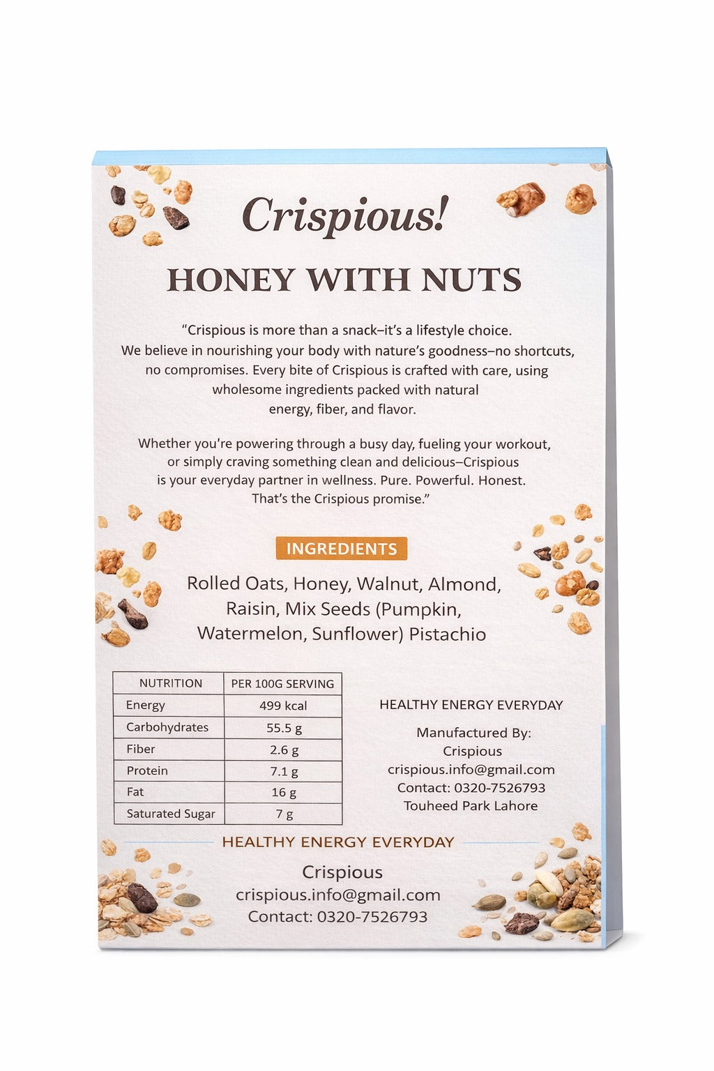 Crispious Honey with Nuts Granola
