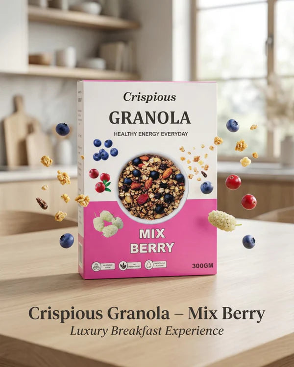 Bundle of 3 - Buy any three Crispious Granola  (300gms) of your choice