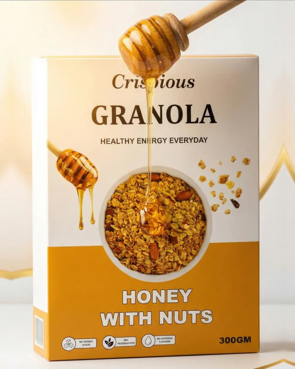 Bundle of 3 - Buy any three Crispious Granola  (300gms) of your choice