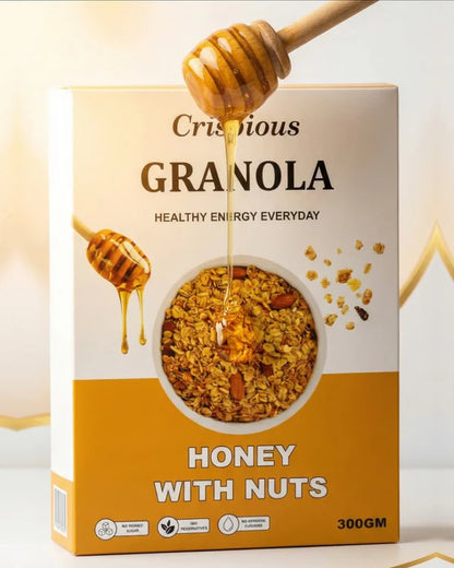 Bundle of 3 - Buy any three Crispious Granola  (300gms) of your choice