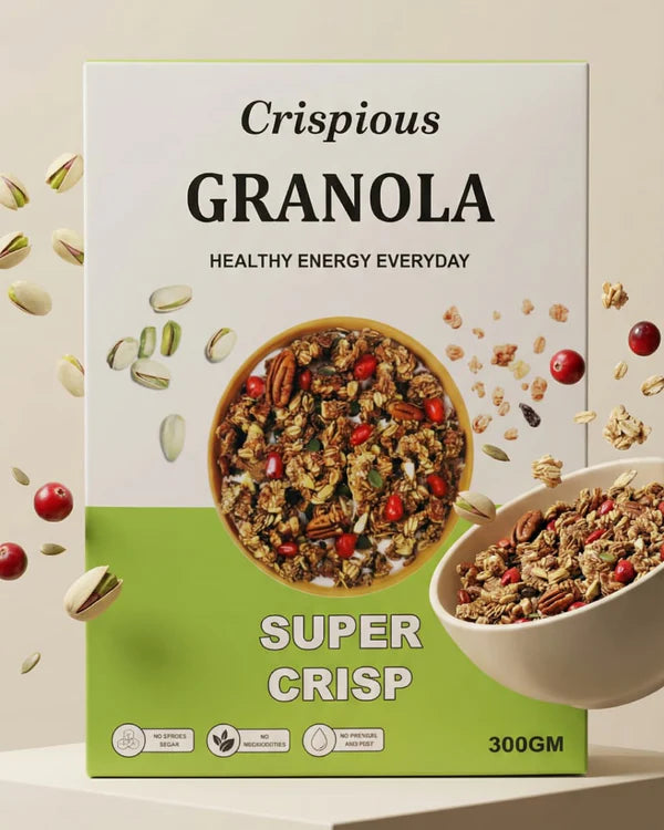 Bundle of 3 - Buy any three Crispious Granola  (300gms) of your choice