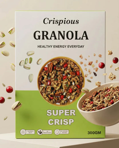 Bundle of 3 - Buy any three Crispious Granola  (300gms) of your choice