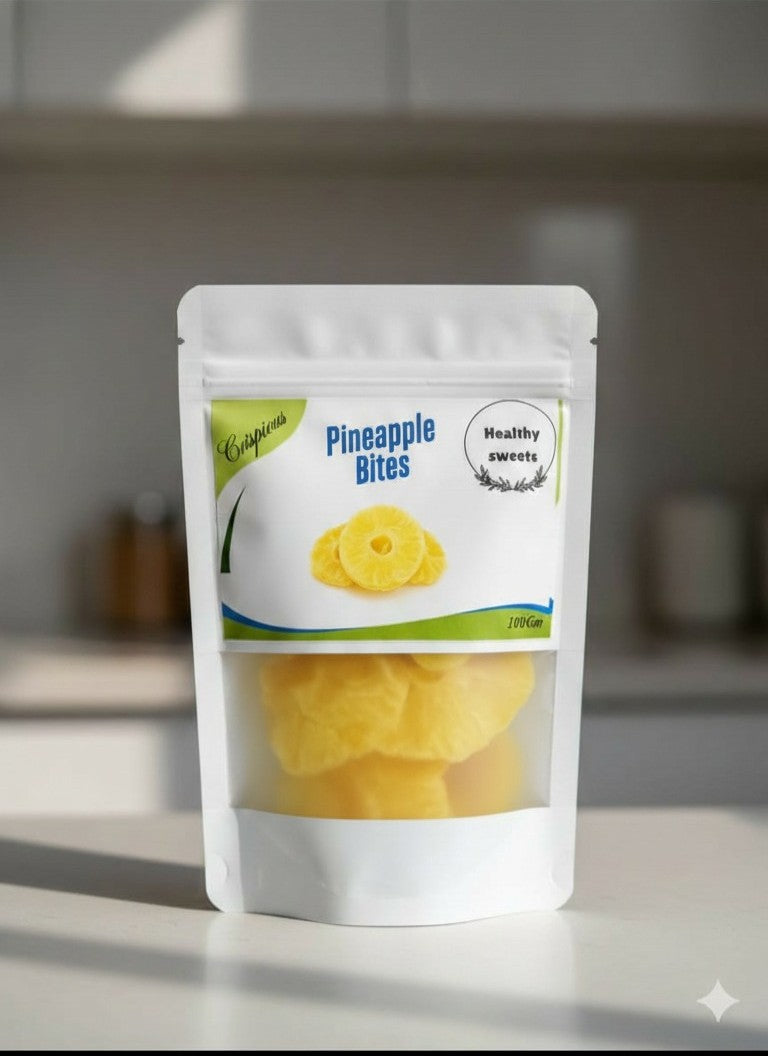 Pineapple Bites – Sweet & Tangy Dehydrated Pineapple Snack