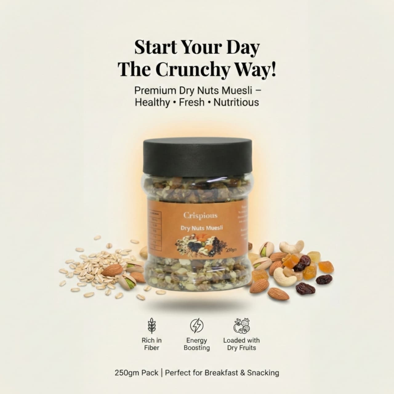 Crispious Dry Nuts Muesli