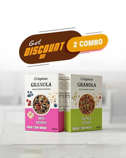 Bundle of 2 - Buy any two Crispious Granola  (300gms) of your choice